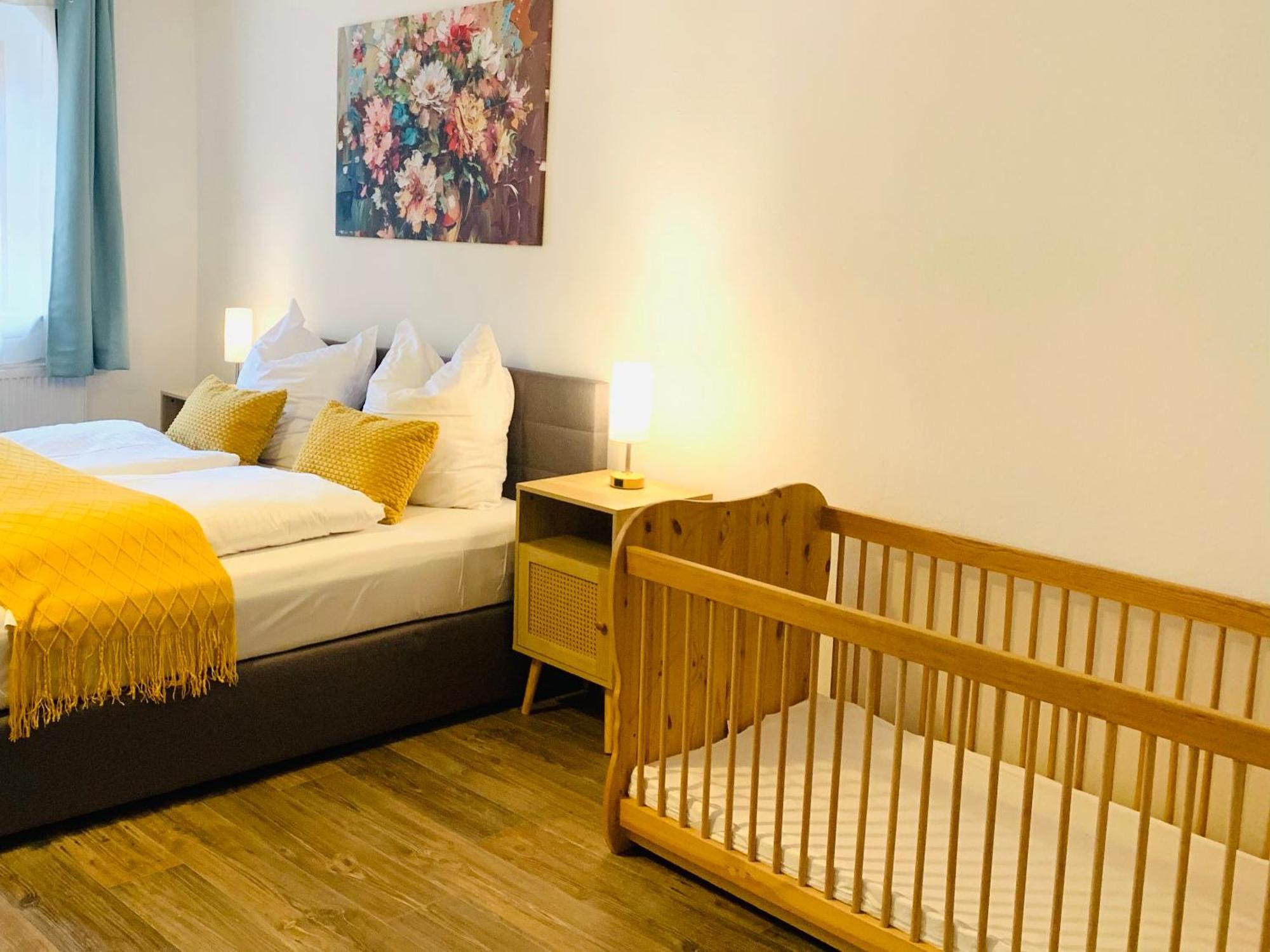 Am Schloss Wolkenstein, 86M2, 3Br, Babybett, Office Esterno foto